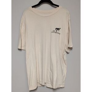 Bronco Logo Short-Sleeve Tee in Cream